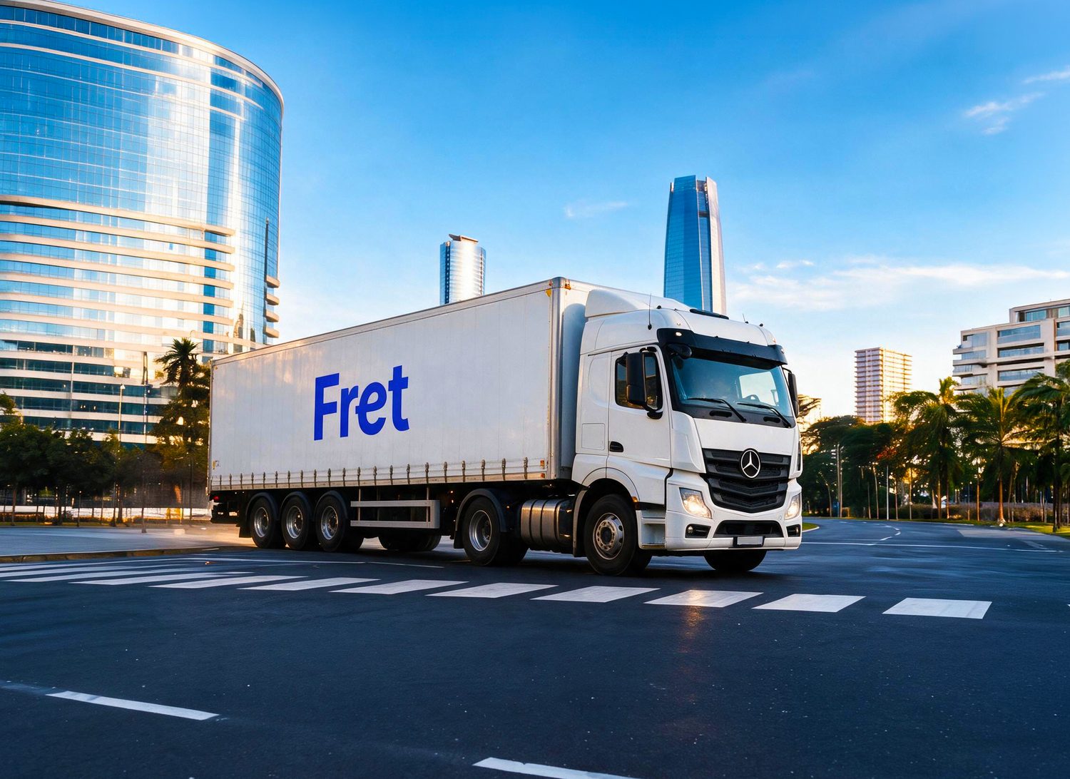 Camión Fret en ruta urbana